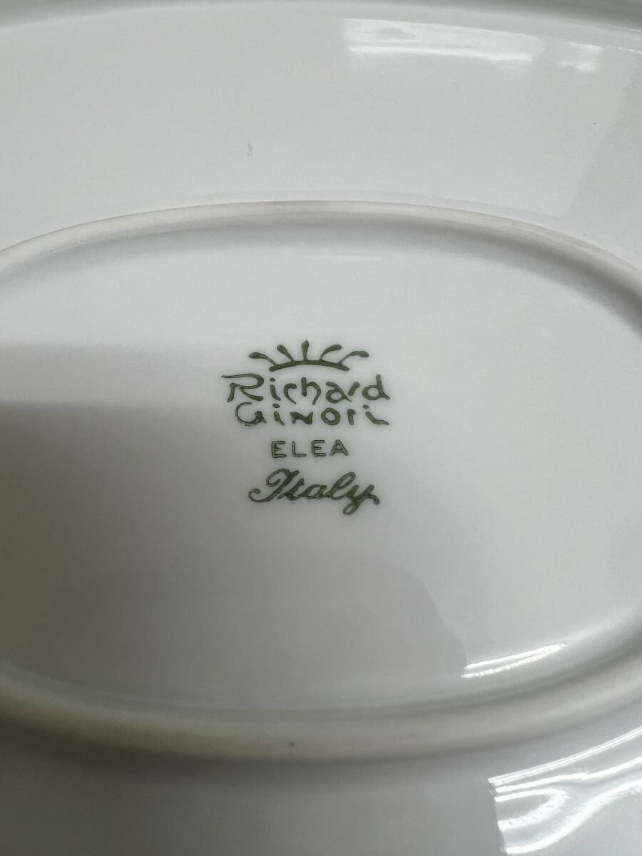 Richard Ginori プレート オーバルプレート ベッキオホワイト 大皿 洋食器 リチャードジノリ アンティーク ブランド食器 陶磁器_画像3
