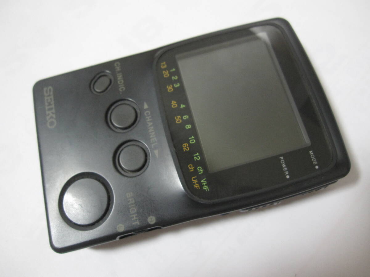 ジャンク SEIKO 服部セイコー LVD-212 ポータブル アナログ 液晶 テレビ VHF UHF 携帯型 日本製 1993_画像1