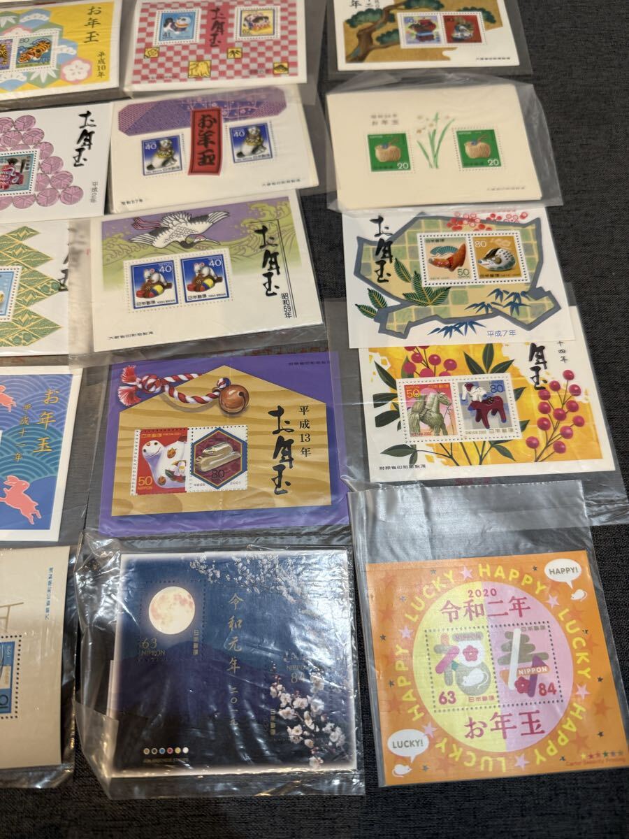 記念切手 日本切手 お年玉切手シート お年玉 コレクション 小型シート 年賀切手 バラ お年玉切手 日本郵便　まとめ売り_画像5