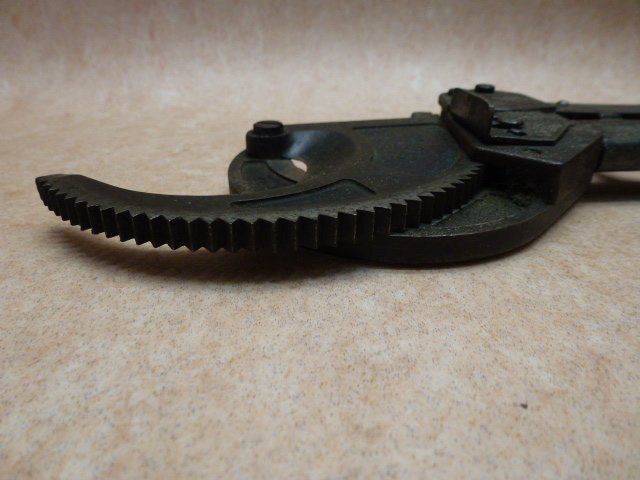 CACTUS カクタス 大型 ケーブルカッタ CU-AL 手動式 ケーブルカッター 52mm ラチェット式 電線 ケーブル 切断機 電気工事 通信 設備 工事_画像9