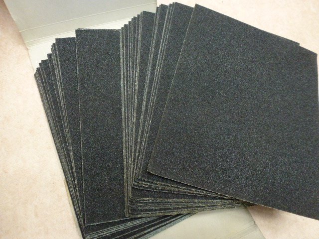 保管品 光陽社 KOYO 研磨布シート A-40 A-100 まとめ 約140枚 230x280mm 布ペーパー サンドペーパー 布やすり 研磨シート #40 #100 研磨_画像4