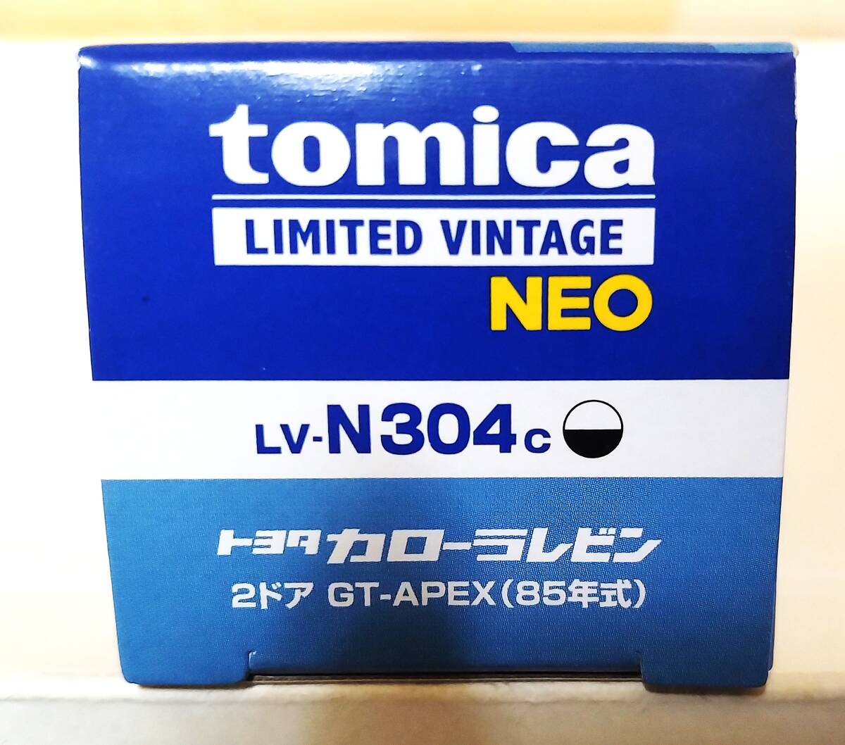 ★TLV トミカ リミテッド ヴィンテージネオ LV-N304c トヨタ カローラレビン 2ドア GT-APEX 85年式 白/黒_画像2