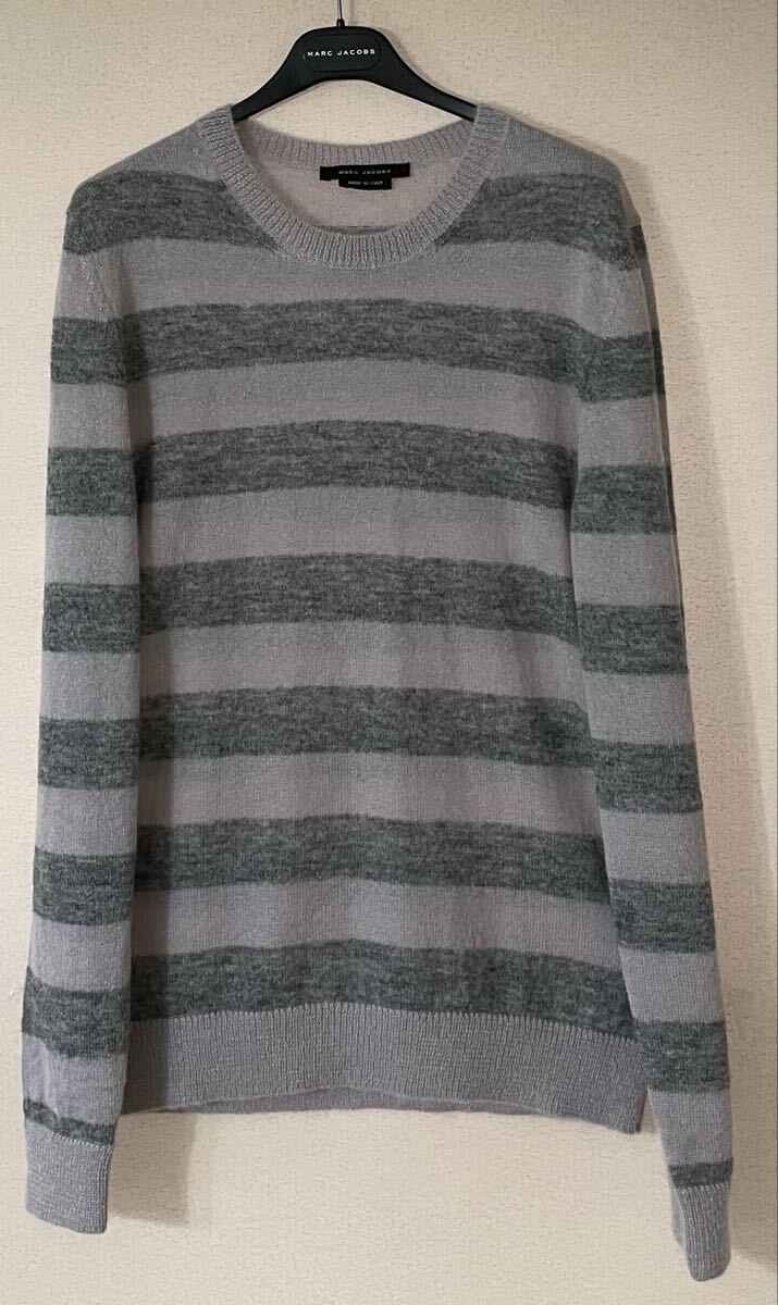 定価6.5万★美品★ MARC JACOBSマークジェイコブス モヘアボーダーニット　【イタリア製】【ここのえタグ 国内正規品】　44 46 セーター_画像1