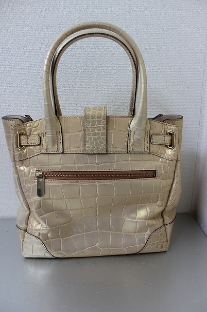 [D03910]　中古　レディースバッグ　THE Grand Hotel WATER FALL　ゴールド_画像3