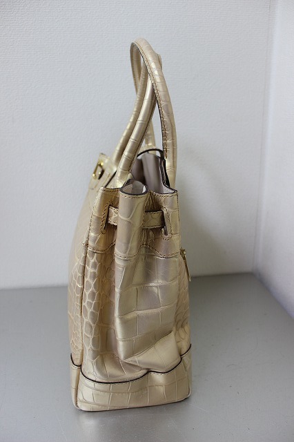 [D03910]　中古　レディースバッグ　THE Grand Hotel WATER FALL　ゴールド_画像2