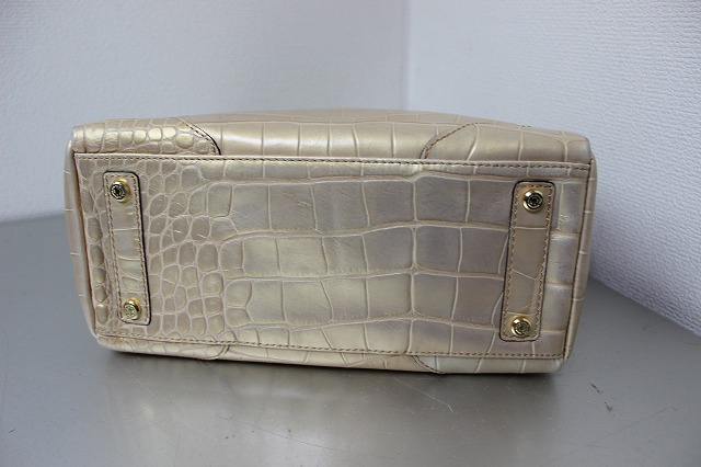 [D03910]　中古　レディースバッグ　THE Grand Hotel WATER FALL　ゴールド_画像5