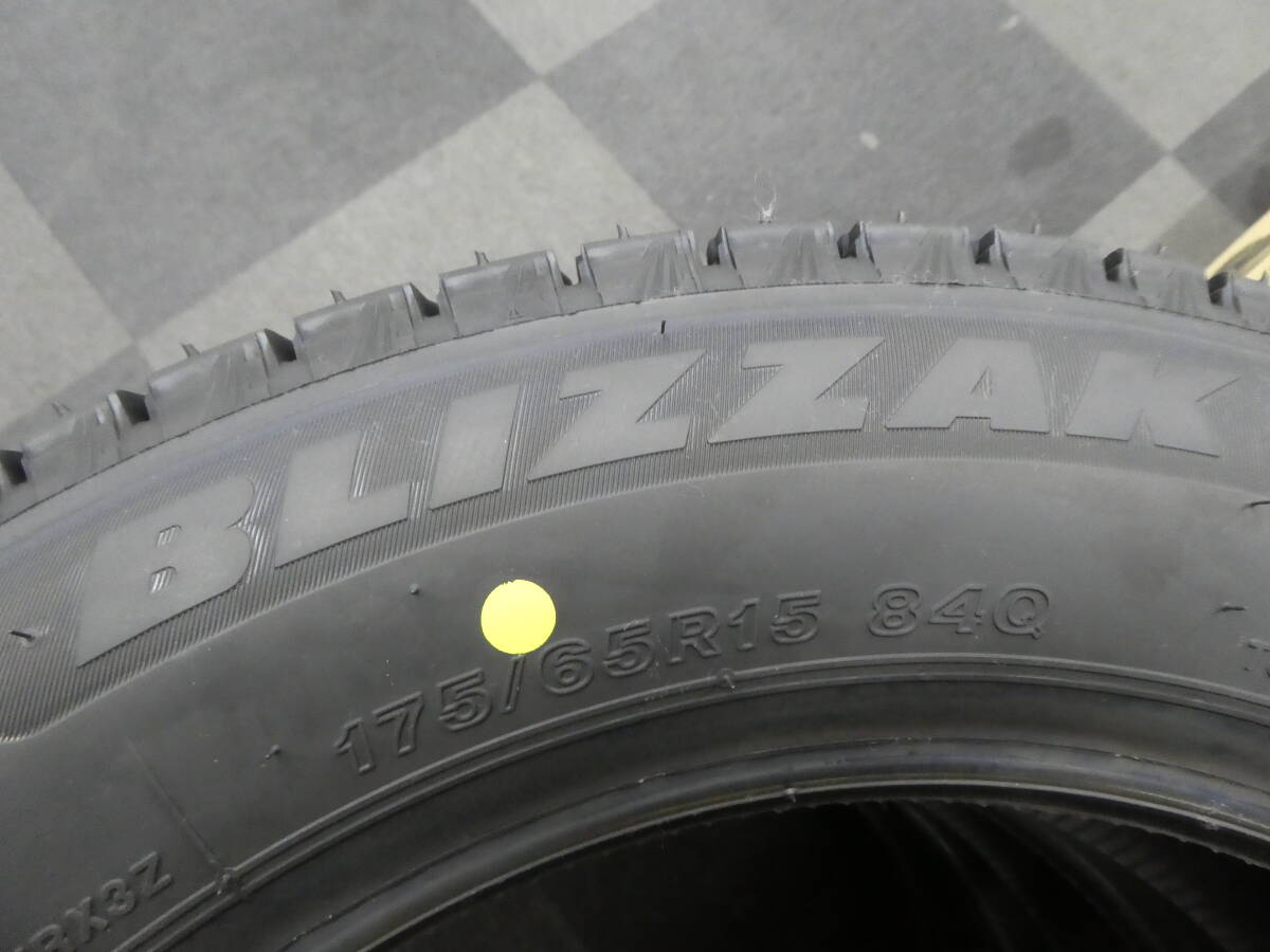  ☆ 未使用 4本セット 175/65R15 ブリヂストン スタッドレス BLIZZAK VRX3 25年製 送料無料 1円スタート ☆_画像5