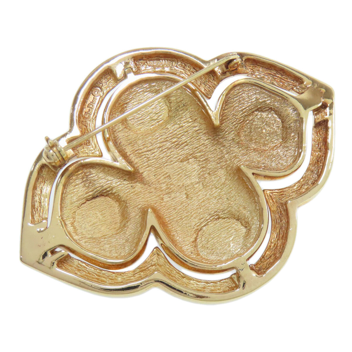 CHRISTIAN DIOR Christian Dior стразы брошь металлический женский б/у