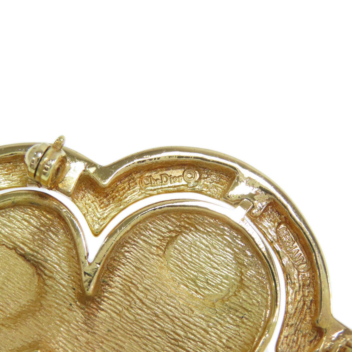 CHRISTIAN DIOR Christian Dior стразы брошь металлический женский б/у