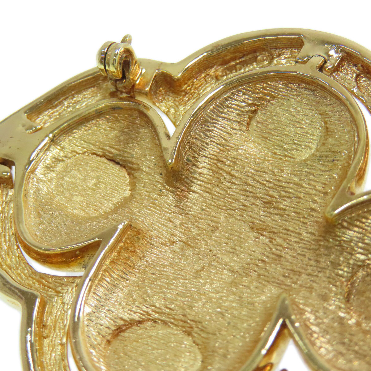 CHRISTIAN DIOR Christian Dior стразы брошь металлический женский б/у