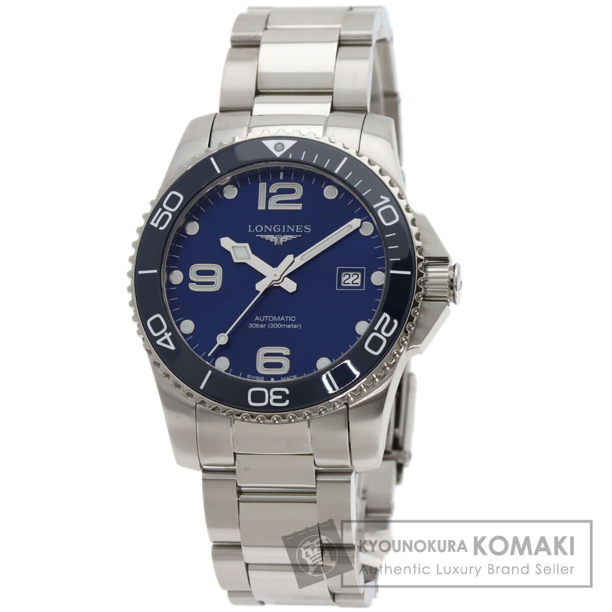 LONGINES ロンジン L3.781.4 ハイドロ コンクエスト 腕時計 ステンレススチール SS メンズ 中古_画像1