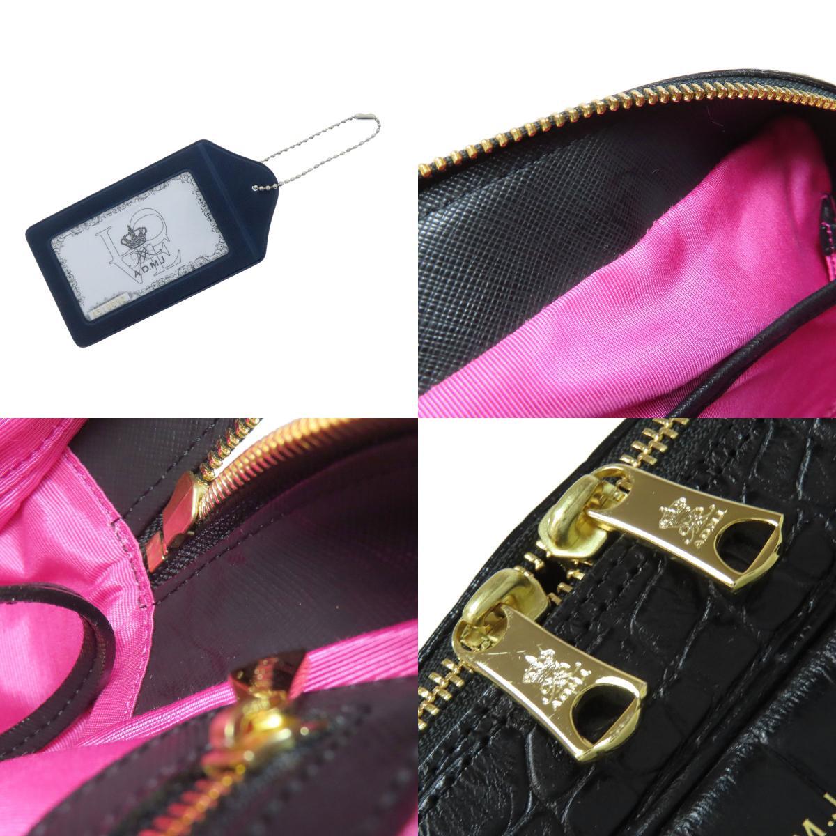 ADMJ エーディーエムジェイ 型押し トートバッグ レザー レディース 中古_画像8