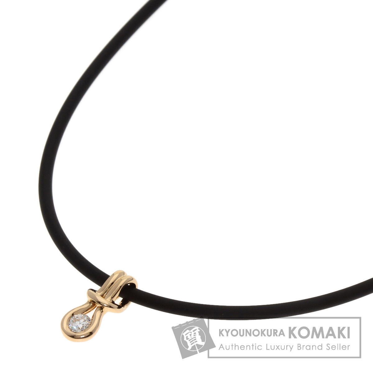 FOREVERMARK フォーエバーマーク エンコルディア ダイヤモンド ネックレス K18ピンクゴールド レディース 中古_画像1