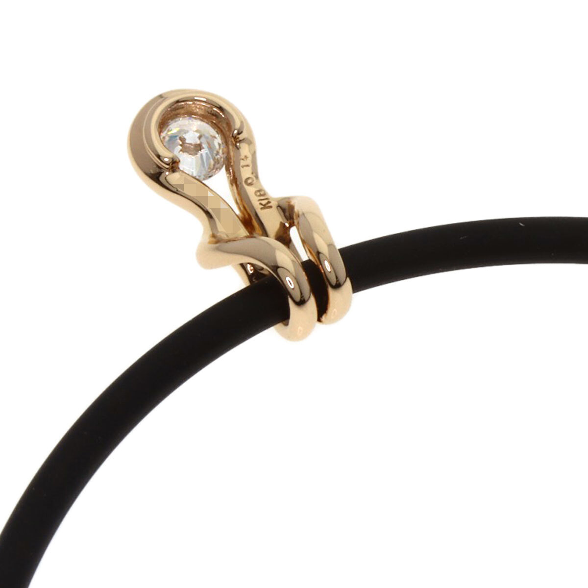 FOREVERMARK フォーエバーマーク エンコルディア ダイヤモンド ネックレス K18ピンクゴールド レディース 中古_画像2