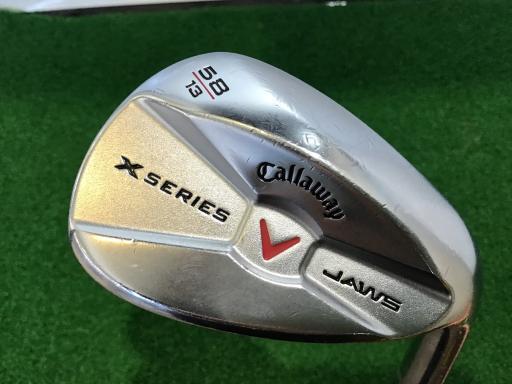 キャロウェイ Callaway Xシリーズ ジョーズ ウェッジ X SERIES JAWS ミルキークロム 58°/13° フレックスUNI 中古 Cランク_画像1