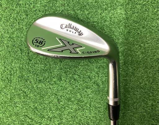 キャロウェイ Callaway フォージド ウェッジ X FORGED ミルキークロム 58MD-10 C-GRIND フレックスUNI 中古 Cランク_画像1
