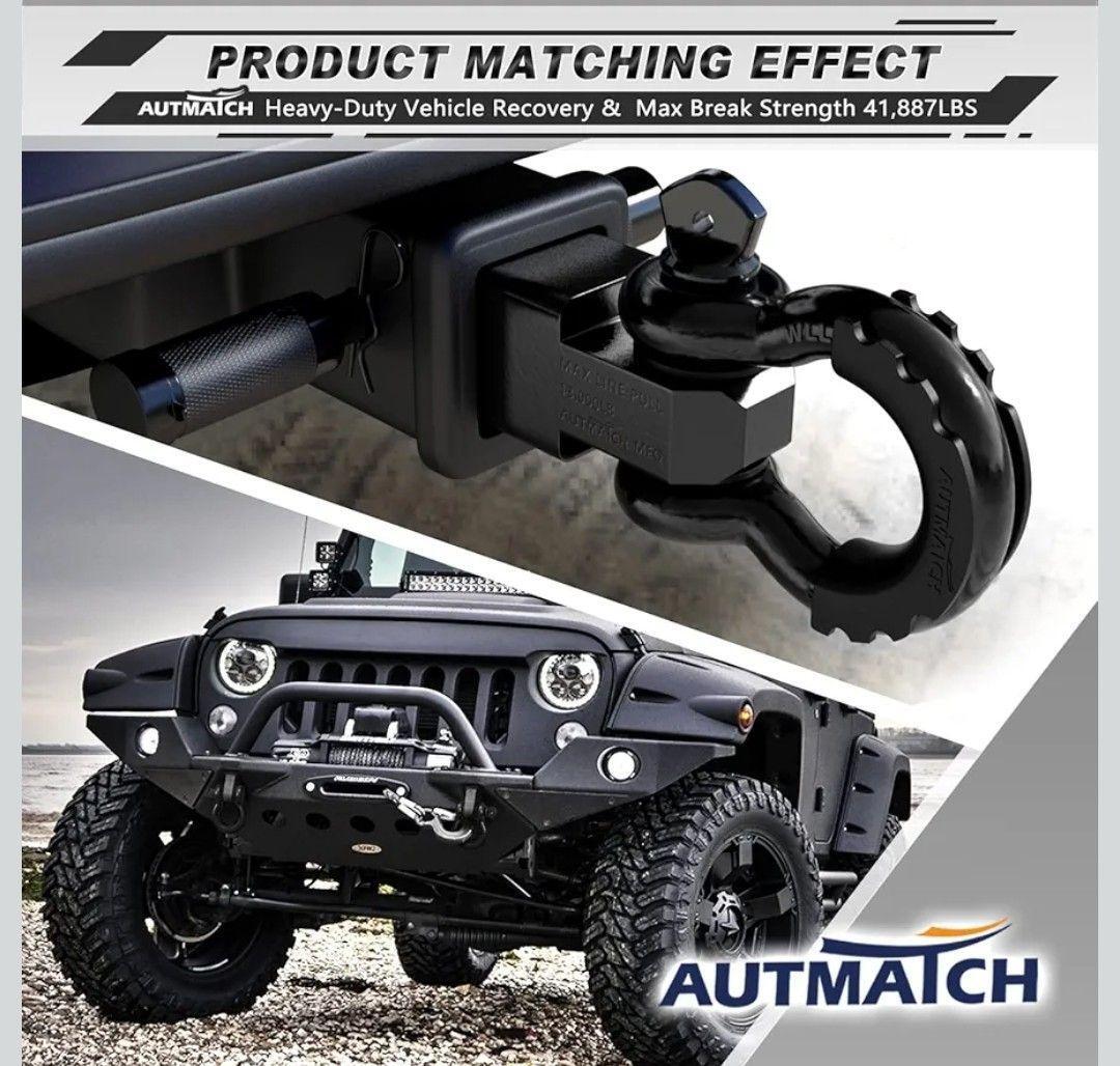 AUTMATCH Dリング シャックル 3/4&#34; 2個セット破断強度約19トン_画像5