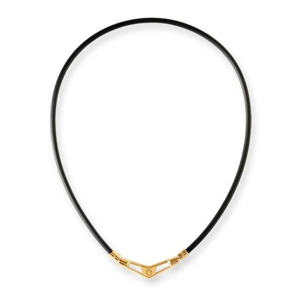 【新品】バンデル V1 ブイワン Black×Gold 54cm 磁器ネックレス BANDEL 02-02-00070_画像2