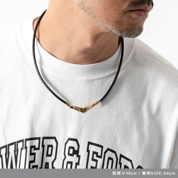 【新品】バンデル V1 ブイワン Black×Gold 54cm 磁器ネックレス BANDEL 02-02-00070_画像7