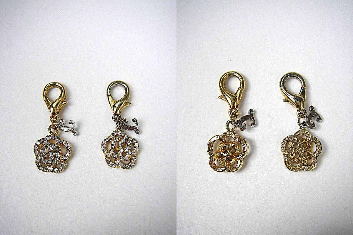 VOYAGE FOR LALA リードとカラーのセット ゴールドチェーン/ピンクストラップ チャーム付き ボヤージュ・フォー・ララ_画像10