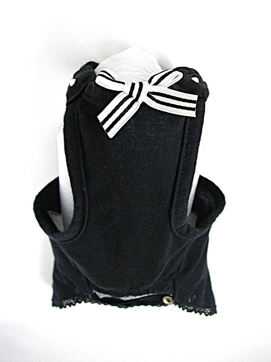 ブルブブ タンクトップ・ワンピース 黒色 ラインストーン/リボンのデコレーション サイズXS Bul Bu-bu Tシャツ_画像5