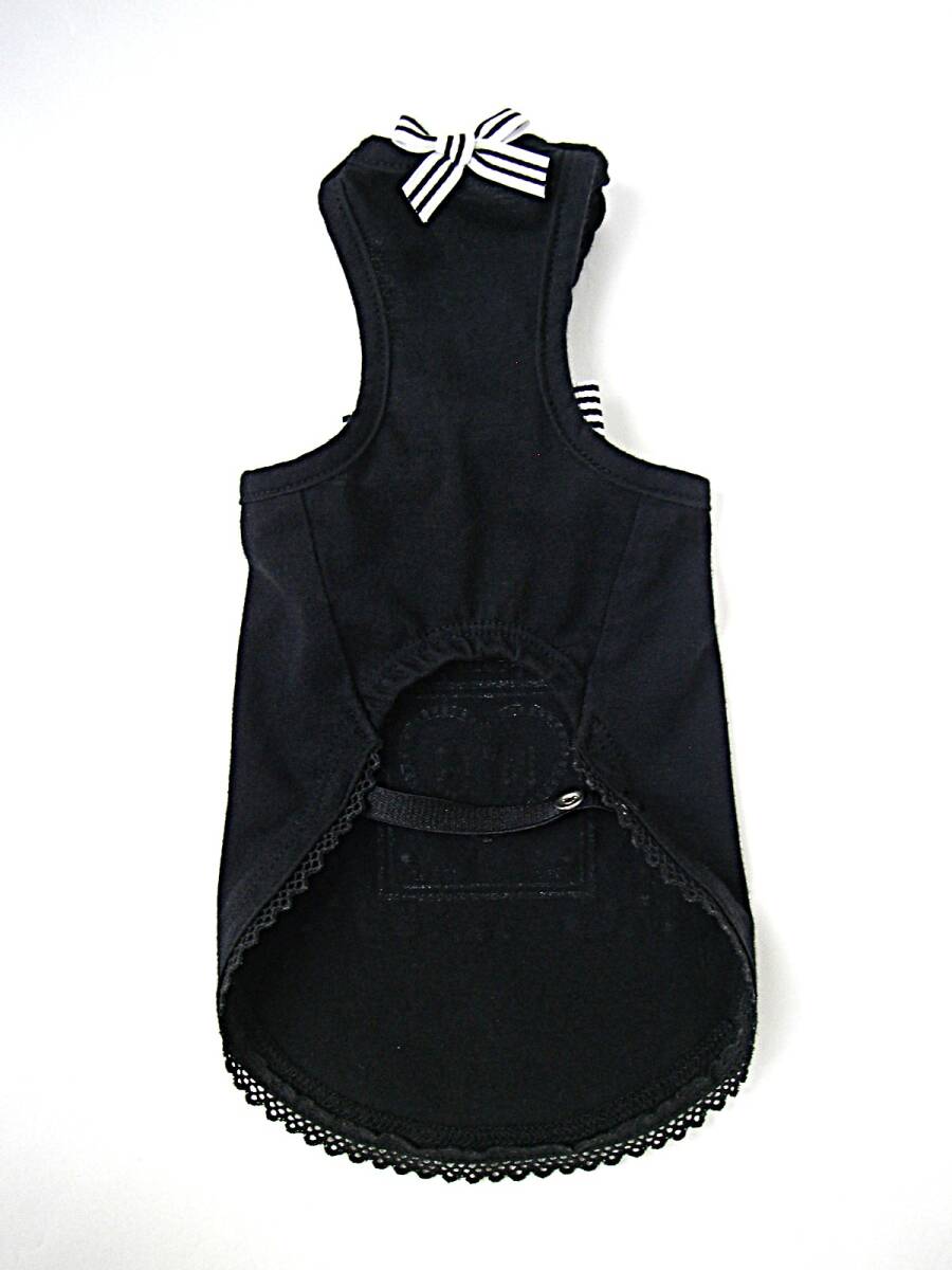 ブルブブ タンクトップ・ワンピース 黒色 ラインストーン/リボンのデコレーション サイズXS Bul Bu-bu Tシャツ_画像8
