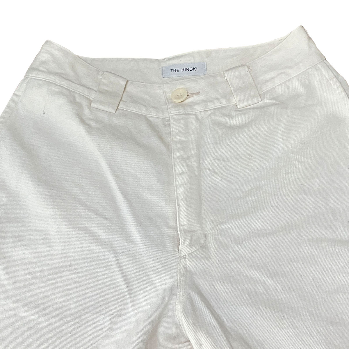ザ ヒノキ オーガニック コットン ナチュラル デニム パンツ W72cm THE HINOKI 正規品 本物 NATURAL DENIM 生成り アイボリー ユニセックス_画像3