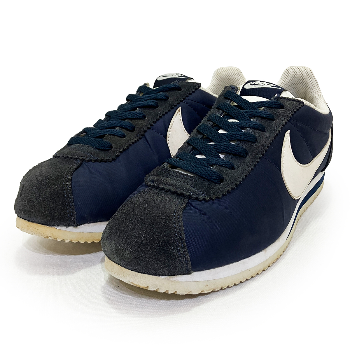 ナイキ クラシック コルテッツ ナイロン ネイビー 27.0cm NIKE CLASSIC CORTEZ NYLON 正規品 807472-410 復刻 年代 ヴィンテージ オールド_画像1