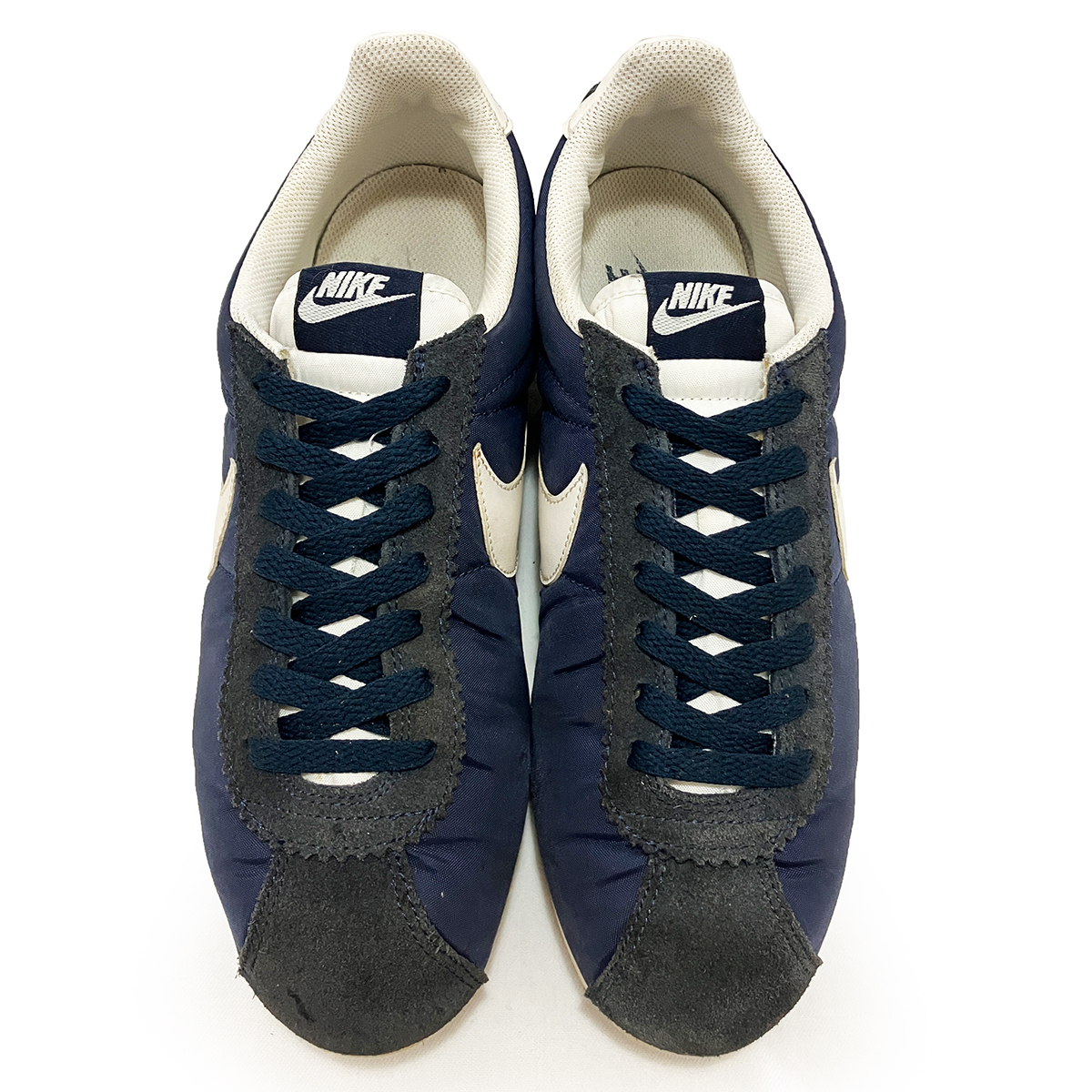 ナイキ クラシック コルテッツ ナイロン ネイビー 27.0cm NIKE CLASSIC CORTEZ NYLON 正規品 807472-410 復刻 年代 ヴィンテージ オールド_画像3