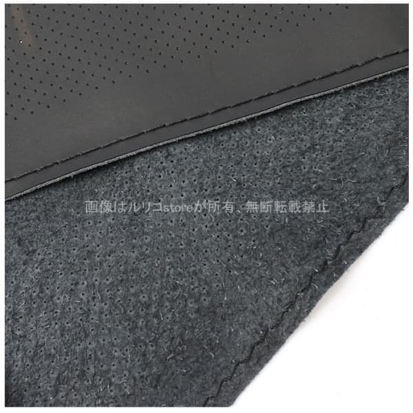 スズキ アルト ステアリングホイールカバー 革 手縫いハンドルカバー Sサイズ 38CM 薄手 滑り止め ALTO 車内アクセサリー_画像9