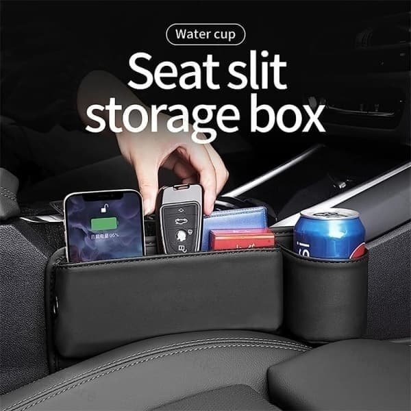 MINI クラブマンF54 LN20 車のシート 隙間ボックス左右2個 センター隙間埋め レザー 落下防止 小物入れ ベージュ_画像5