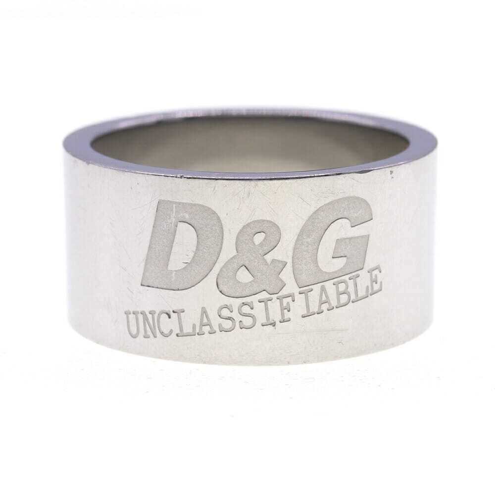 Dolce & Gabbana кольцо silver metallic ru б/у аксессуары кольцо Logo D&G мужской женский 