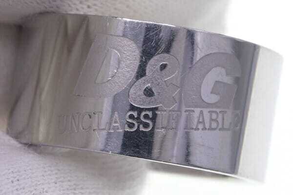  Dolce & Gabbana кольцо silver metallic ru б/у аксессуары кольцо Logo D&G мужской женский 