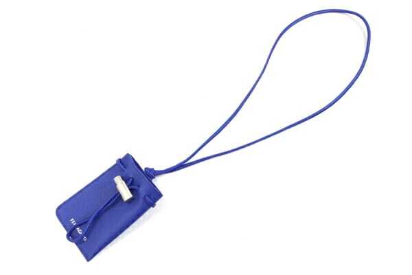  Ferragamo шея сумка голубой кожа б/у бардачок сумка ремешок на шею Logo все кожа женский 