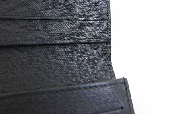 ダンヒル 二つ折り長財布 サイドカー 19F2F10SG ブラック レザー 中古 ロングウォレット ロゴ メンズ 男性_画像7