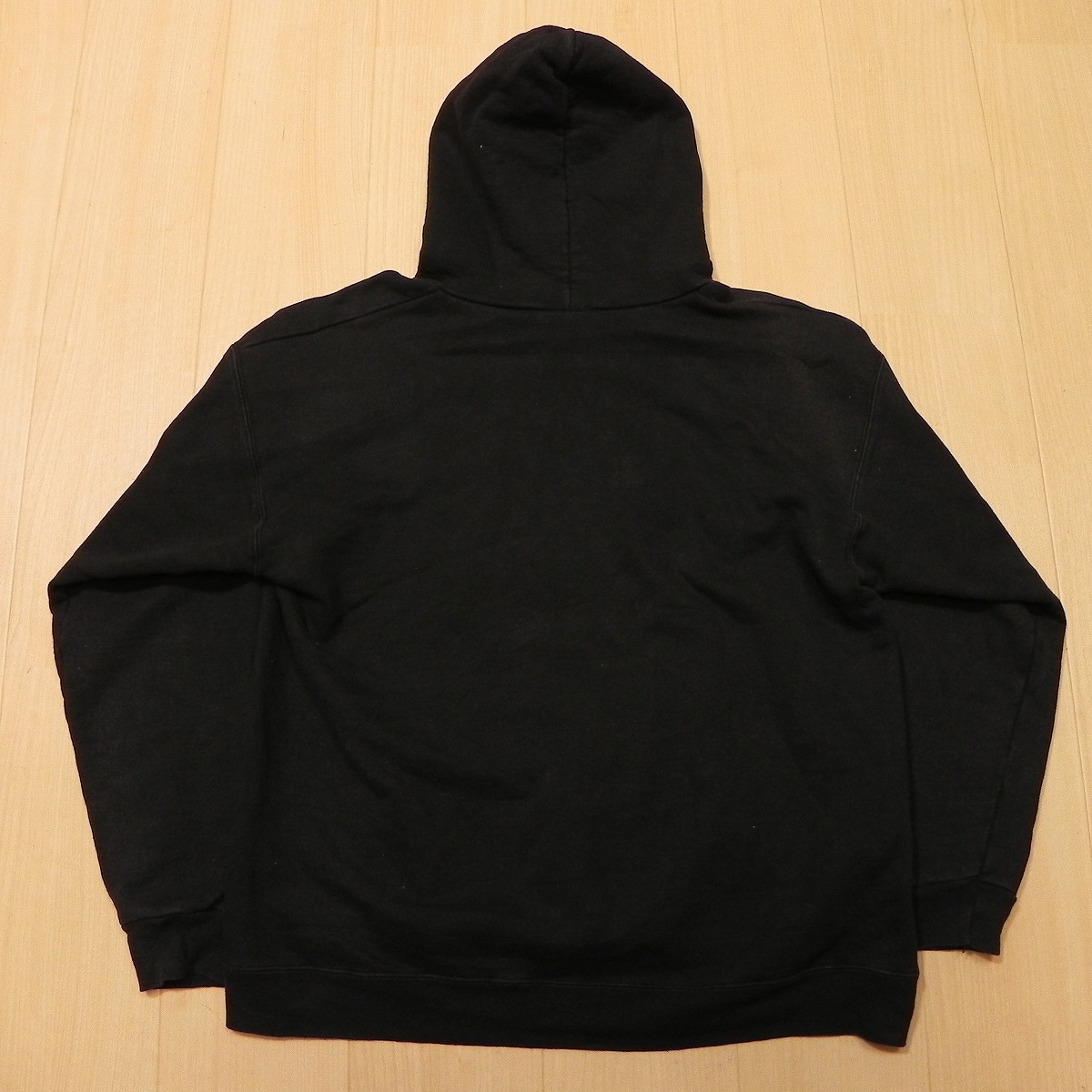 ★ THRASHER スラッシャー sweat hoodie スウェットパーカー M 黒 ブラック 古着 スケーター フェード ★h_画像2