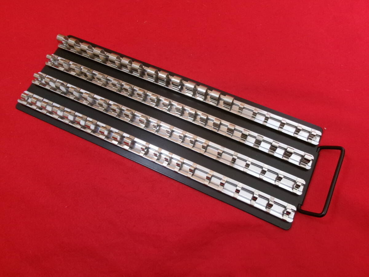 スナップオン Snap-on Blue-Point ブルーポイント ソケットホルダー BPSKTRLSTRY 差込1/4sq 3/8sq 1/2sq ソケットトレイ ソケットレール_画像1