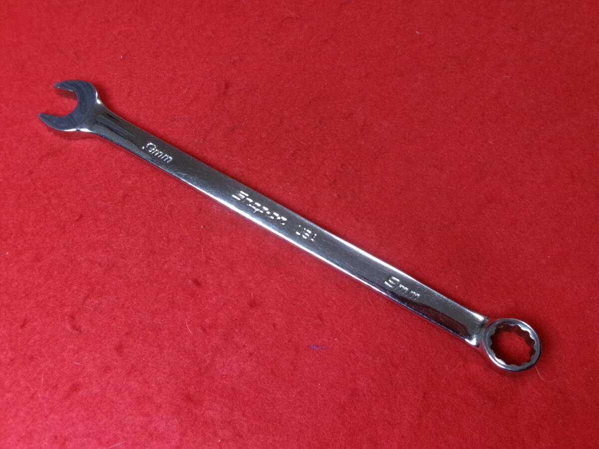 スナップオン Snap-on SOEXM9 フランクドライブプラス 9mm コンビネーションレンチ ギザ付 12ポイントボックス オープンエンド 15°_画像1