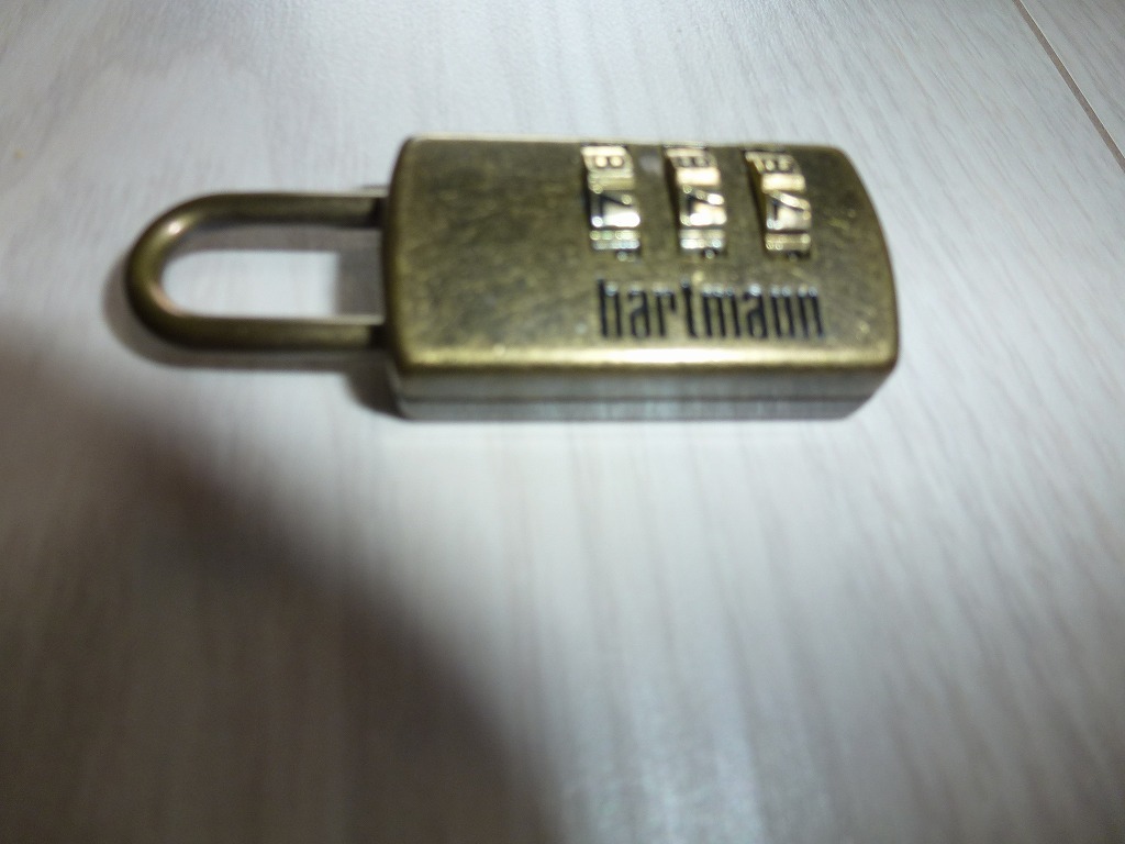 美品「Hartmann」 ハートマン純正ダイヤルロック (真ちゅう色)_画像1