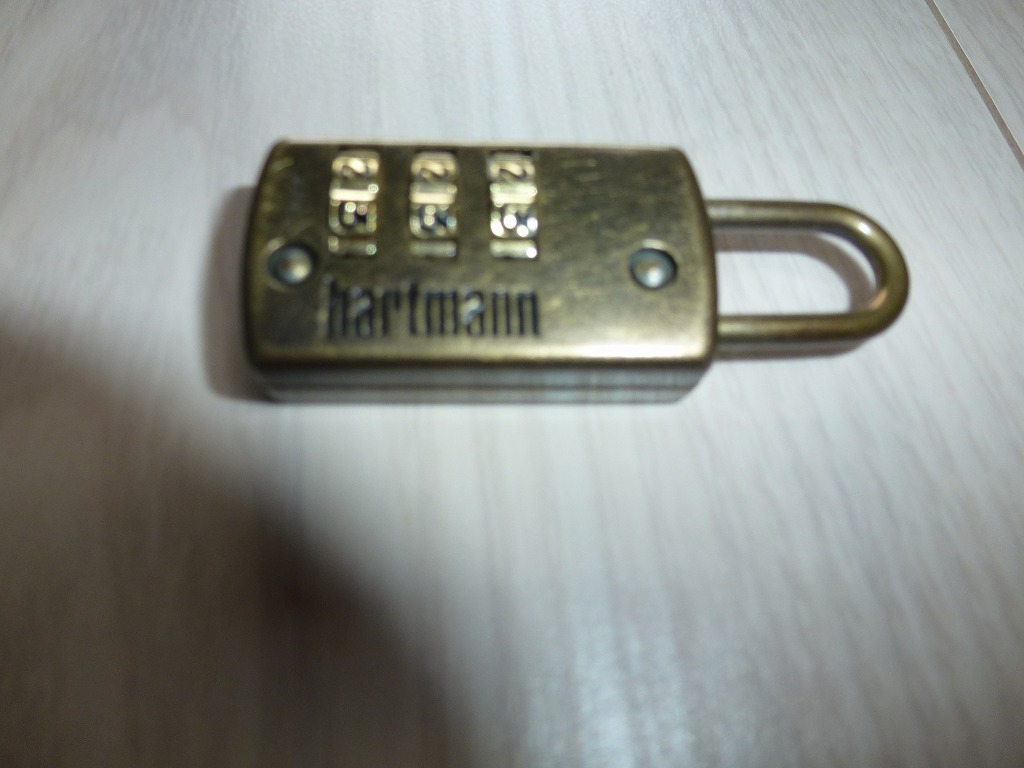 美品「Hartmann」 ハートマン純正ダイヤルロック (真ちゅう色)_画像2