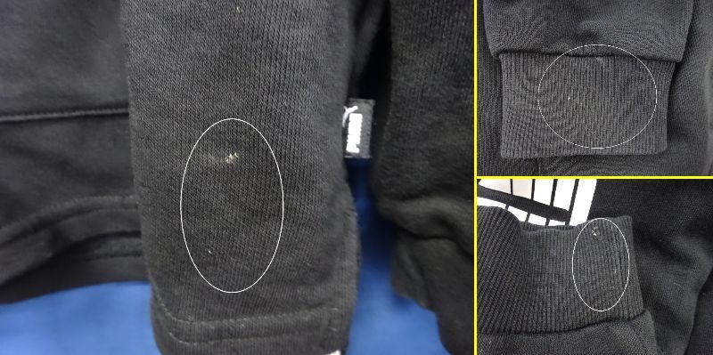 （す-R2-2）プーマ PUMA 150サイズ キッズ 子供用 男女兼用 冬服 冬物 衣類 ブラック 黒色 ブランド 中古_画像8