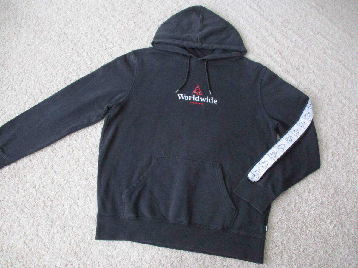 ★HUF*ハフ★黒スウェットパーカー_画像1