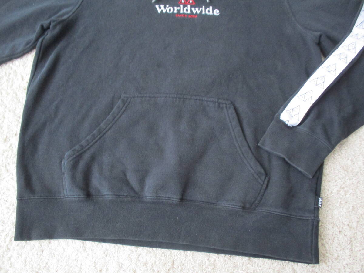 ★HUF*ハフ★黒スウェットパーカー_画像3