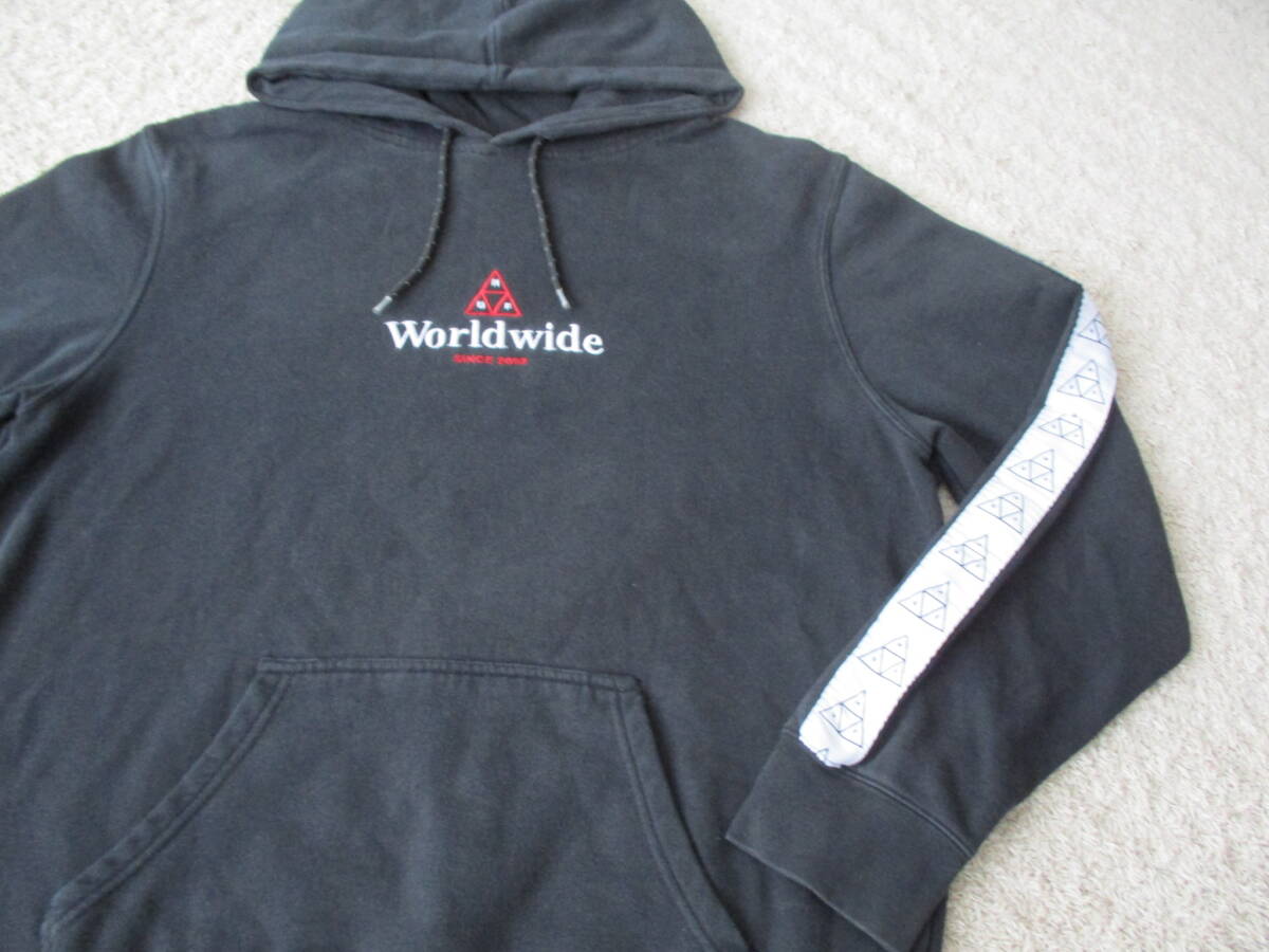 ★HUF*ハフ★黒スウェットパーカー_画像4