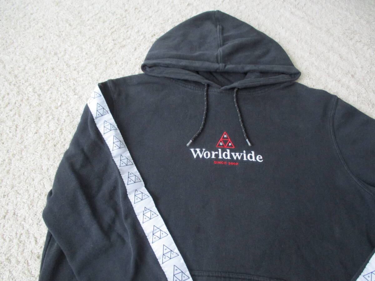 ★HUF*ハフ★黒スウェットパーカー_画像5