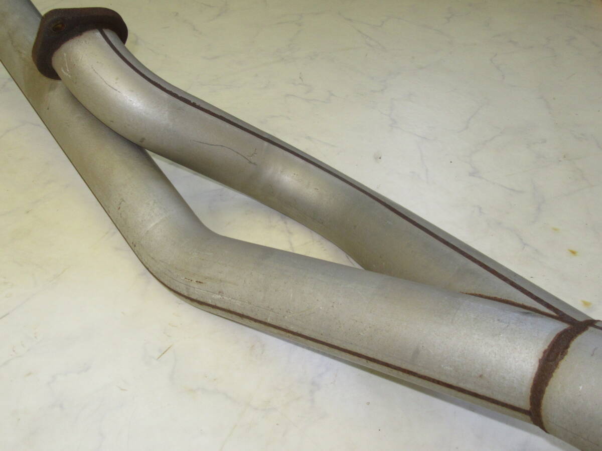 全国送料無料！BCNR33 BNR34 スカイラインGT-R用TRUST フロントパイプ中古品 RB26DETT トラスト 302-NS003 割れ等無し 70φ～80φ 当時物!?_画像6