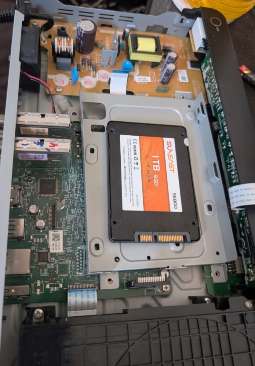 TOSHIBA 東芝 DBR-W508 BDレコーダー SSD 1TB 2チューナー 2018年製　動作品　整備済み レコーダー_画像6