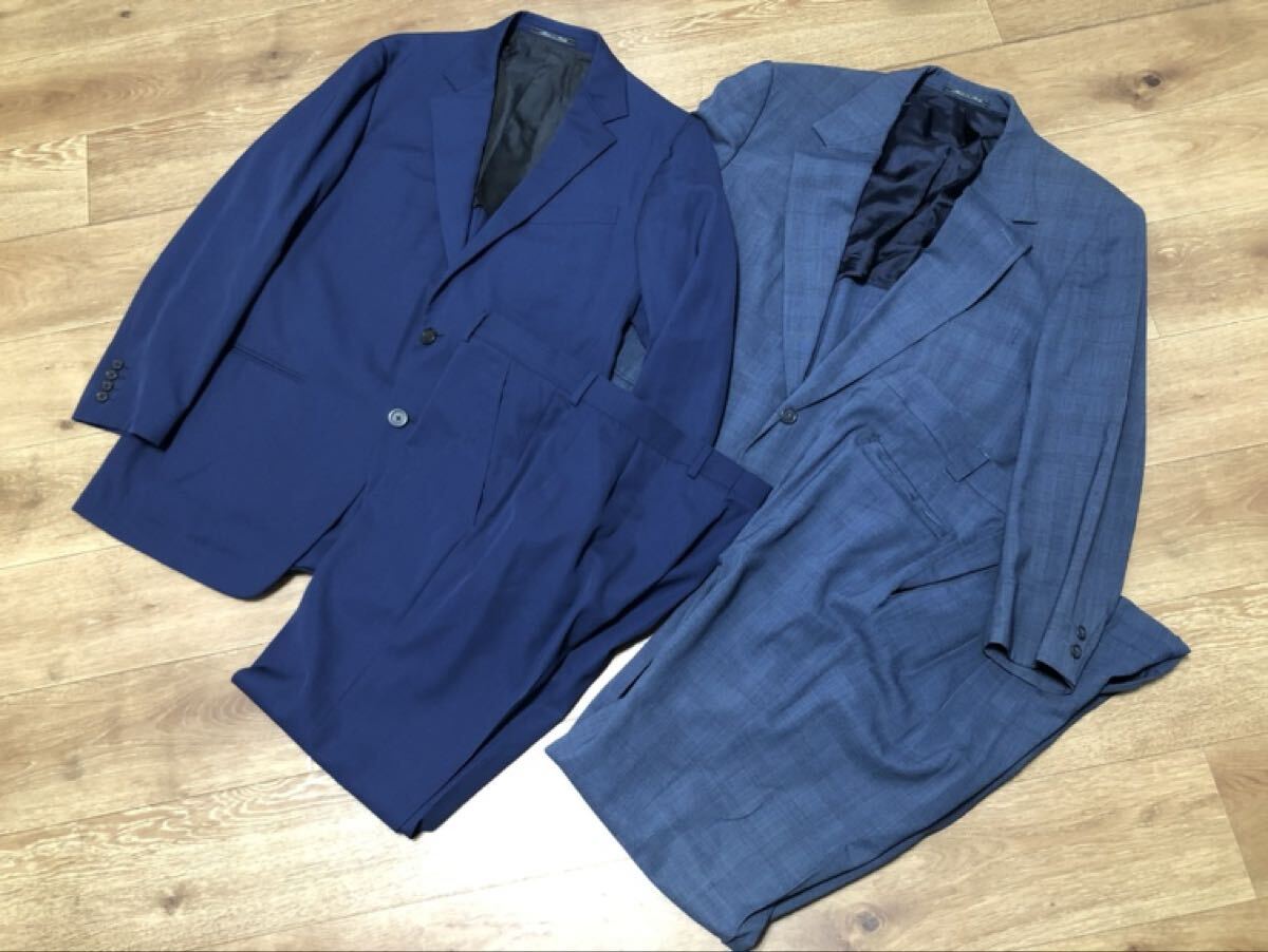 11-54 GIANNI VERSACE ジャンニ ヴェルサーチ スーツ ジャケット ボトムス メンズ ファッション ブランド 紳士 おまとめ セット_画像1