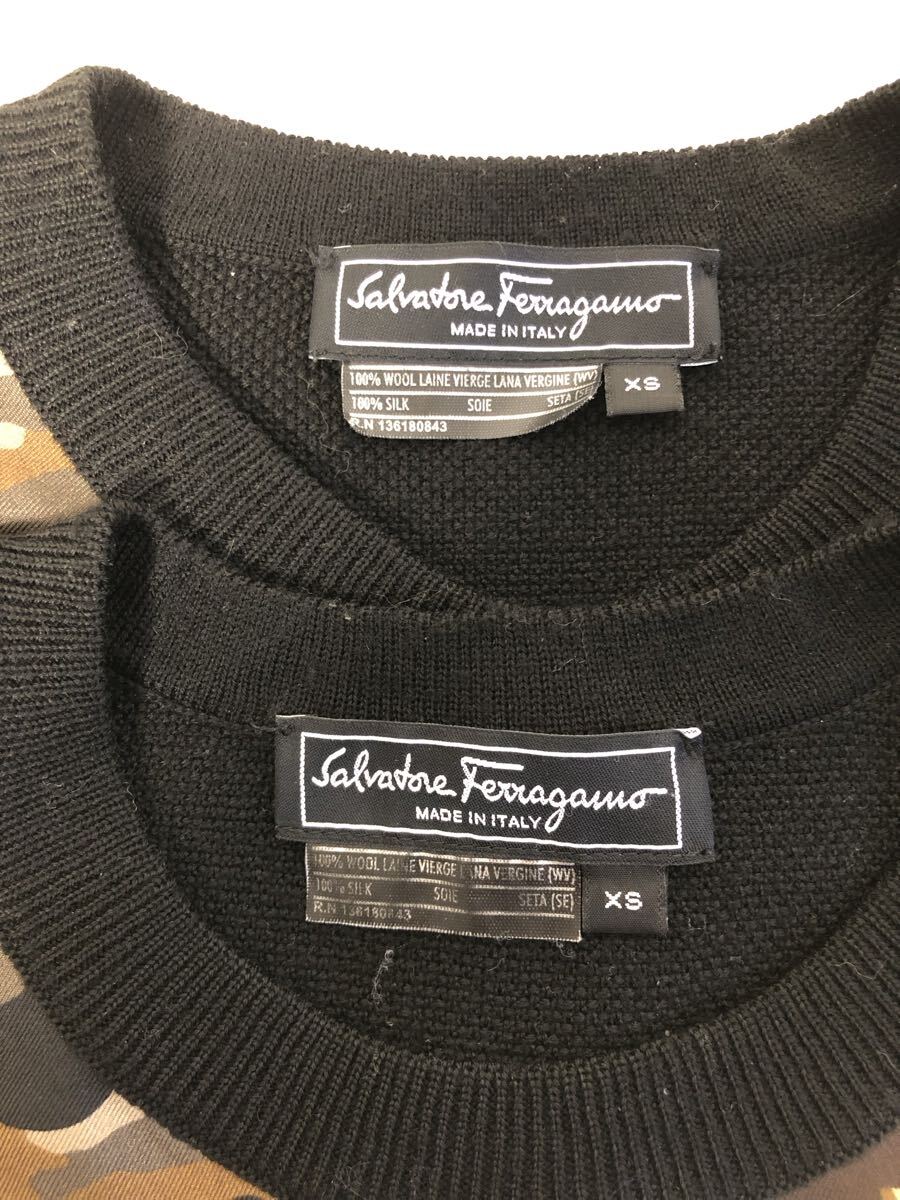 11-68 Salvatore Ferragamo Salvatore Ferragamo ансамбль кардиган tops одежда комплект XS шелк шерсть женский женщина 