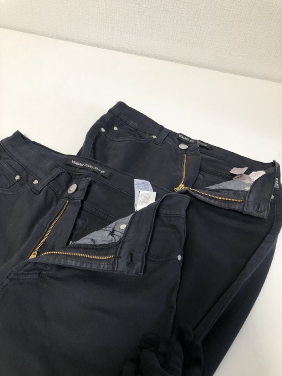 11-111 VERSACE Versace низ брюки черный чёрный одежда комплект женский мода бренд женский